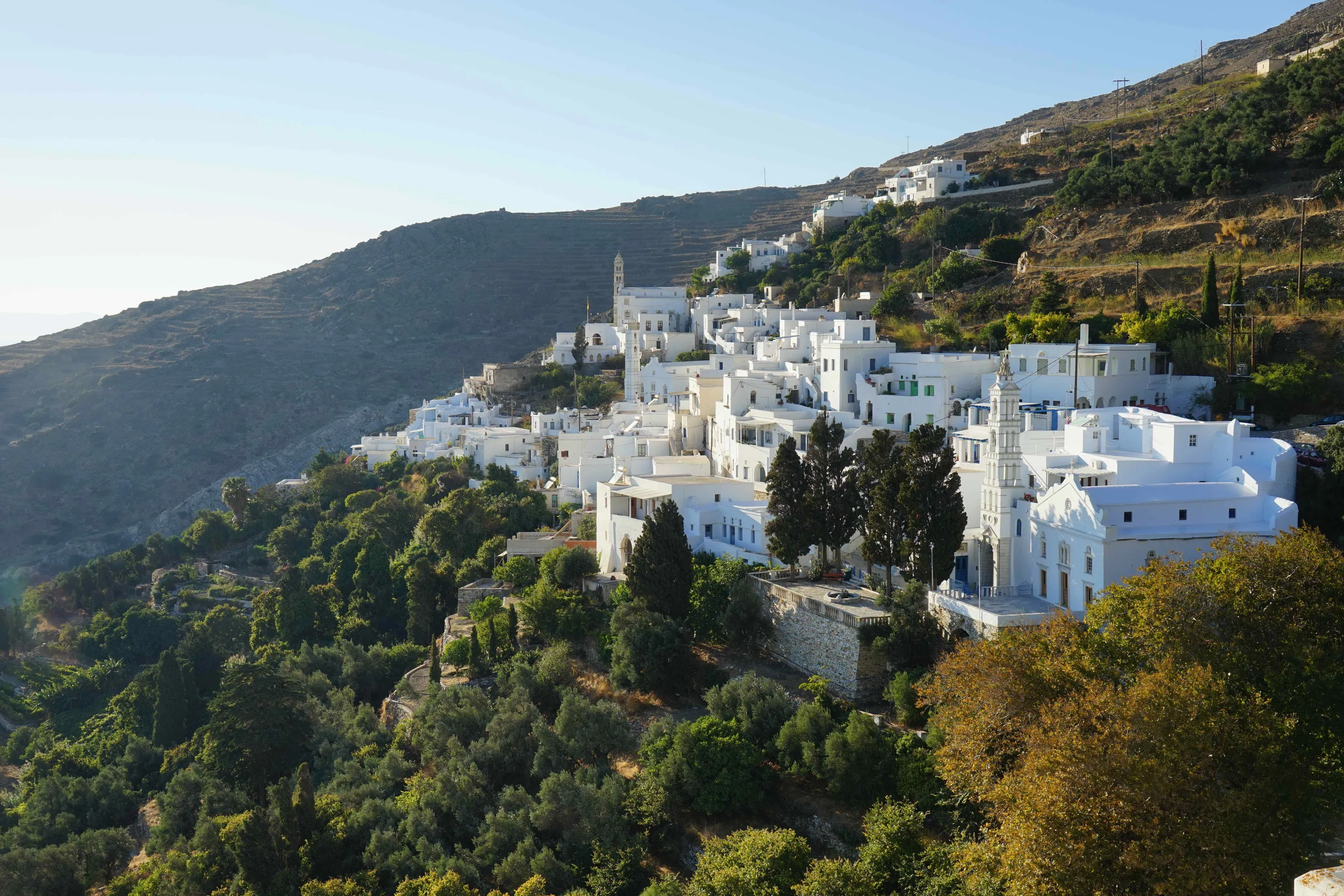 Vue depuis le village de Kardiani, Tinos